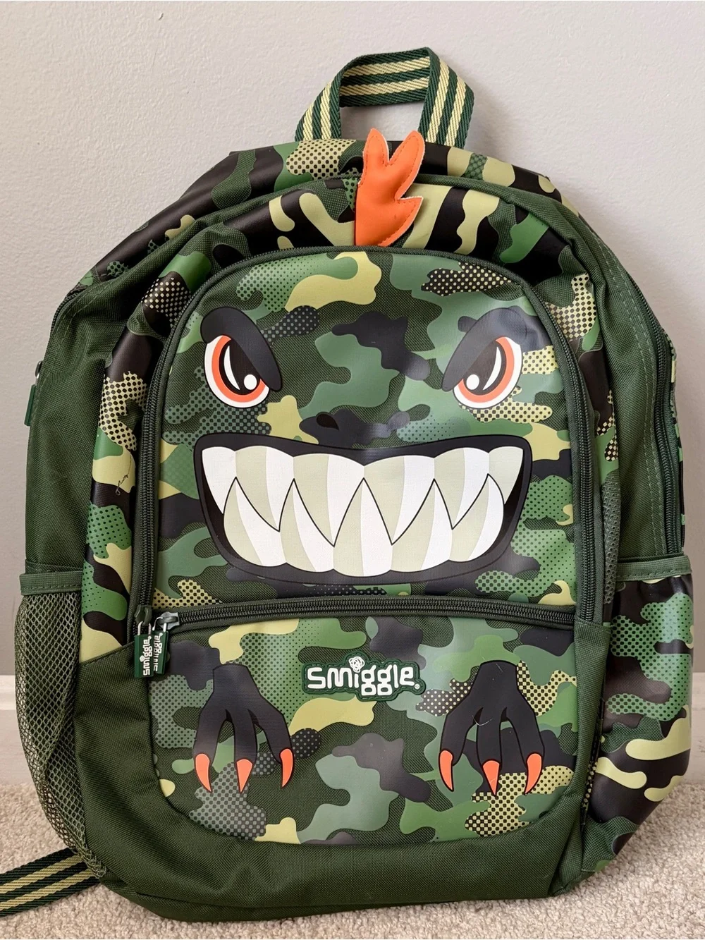 Kids Monster Backpack - Green